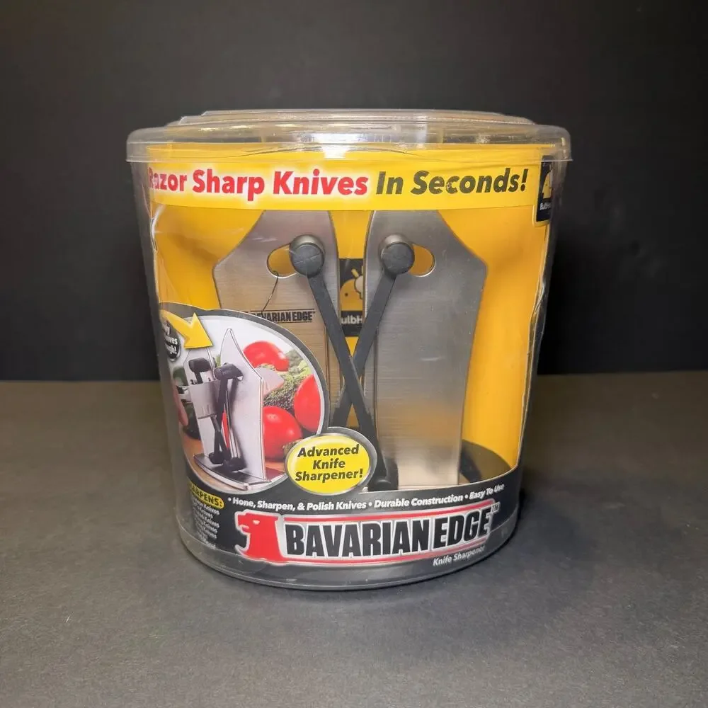 vBavarian Edge Knife Sharpener BulbHead Tungsten Carbide NEW Sealed Package